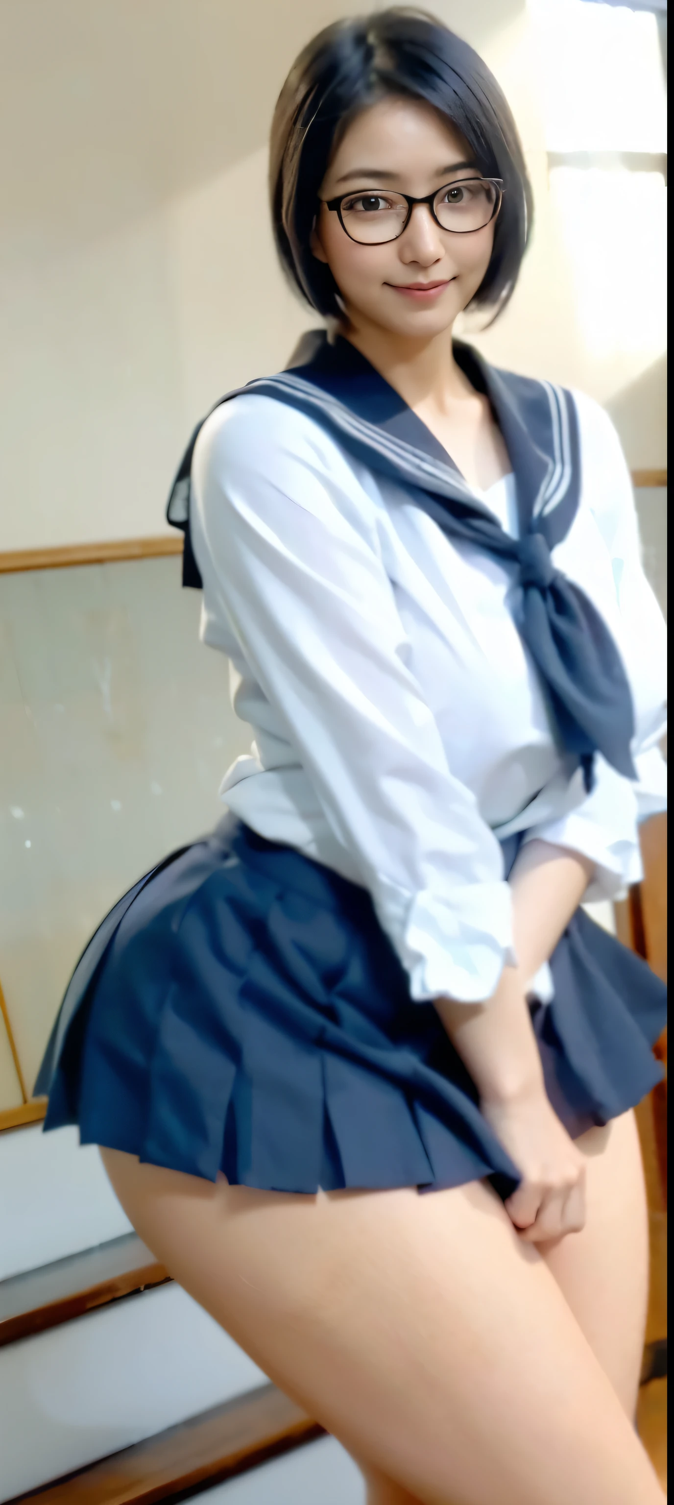 ((Japon&#39;la plus belle lycéenne))、((Mizu, 18 ans々beau corps dodu))((Belle peau blanche))((Des seins énormes, trop jeunes et trop fermes))、((Il a les cheveux noirs courts et porte des lunettes à monture noire..))、((Elle a le visage d&#39;une jeune femme sérieuse comme le type président.))((uniforme de lycéenne))、((jupe trop courte))、((élastique à cheveux sur le bras))、((Retroussez vos manchee regardant du haut des escaliers à la maison))、((Un aperçu de sous-vêtements blancs est visible))、((sourire angélique))、((Texture super réaliste))、((jeune écolière sexuelle))、((cuisses obscènes))