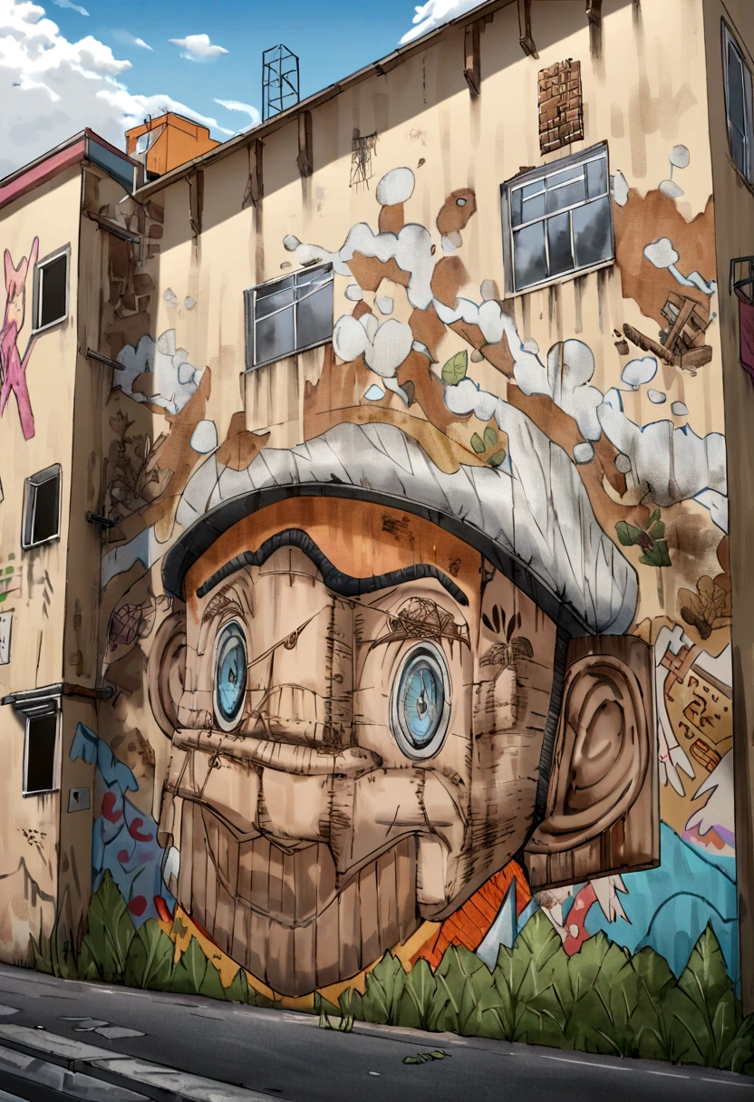 Create Rusty Token Damaged from Rusty Tin Drawing Urban Style , dibujo estructurado , dibujo bidimensional ,fondo graffiti