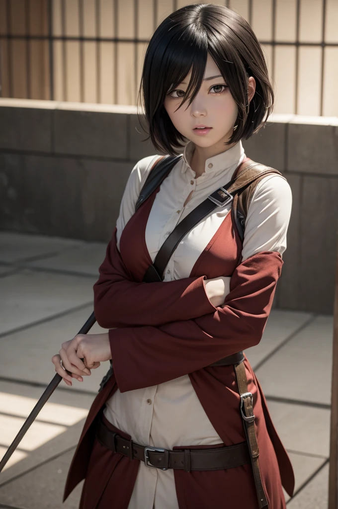 Mikasa with the anime face
