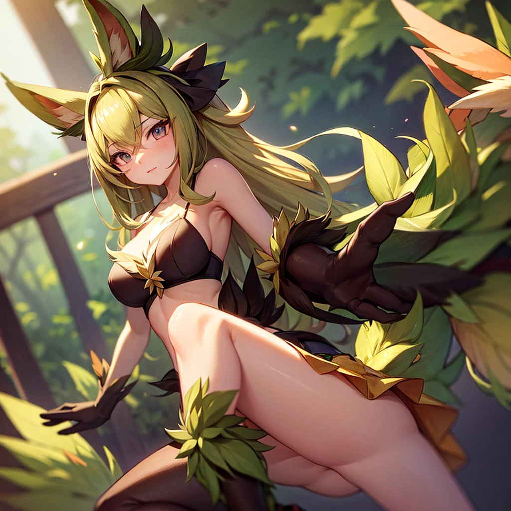 hairy,Leafeon,Pokémon,animal