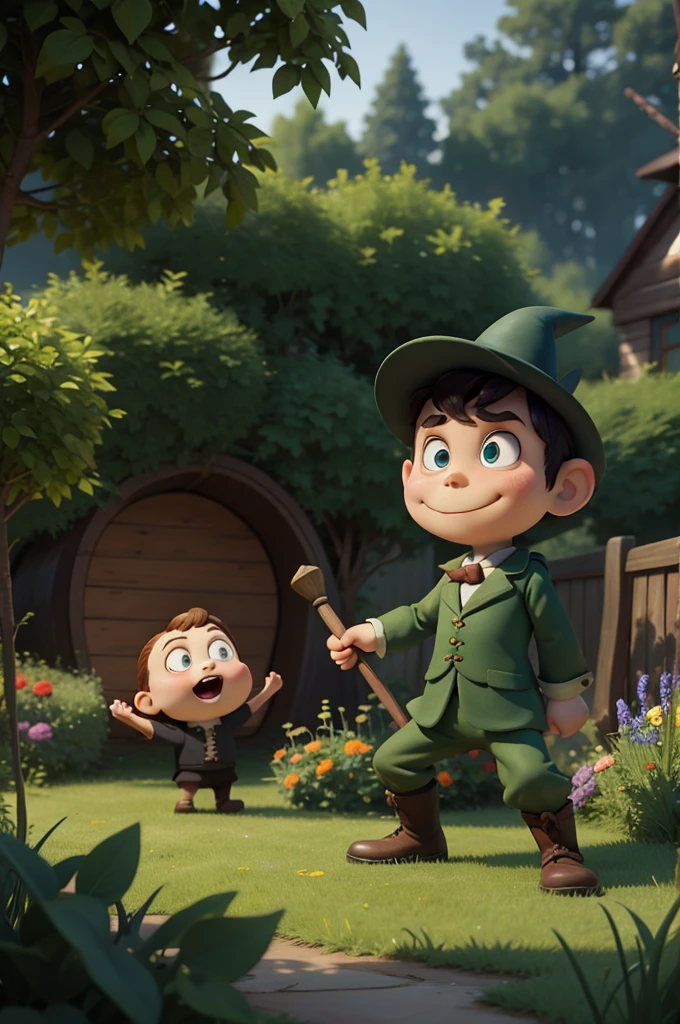 Cartoons over the garden wall in a Iron Maiden Style 3d hdr 16k