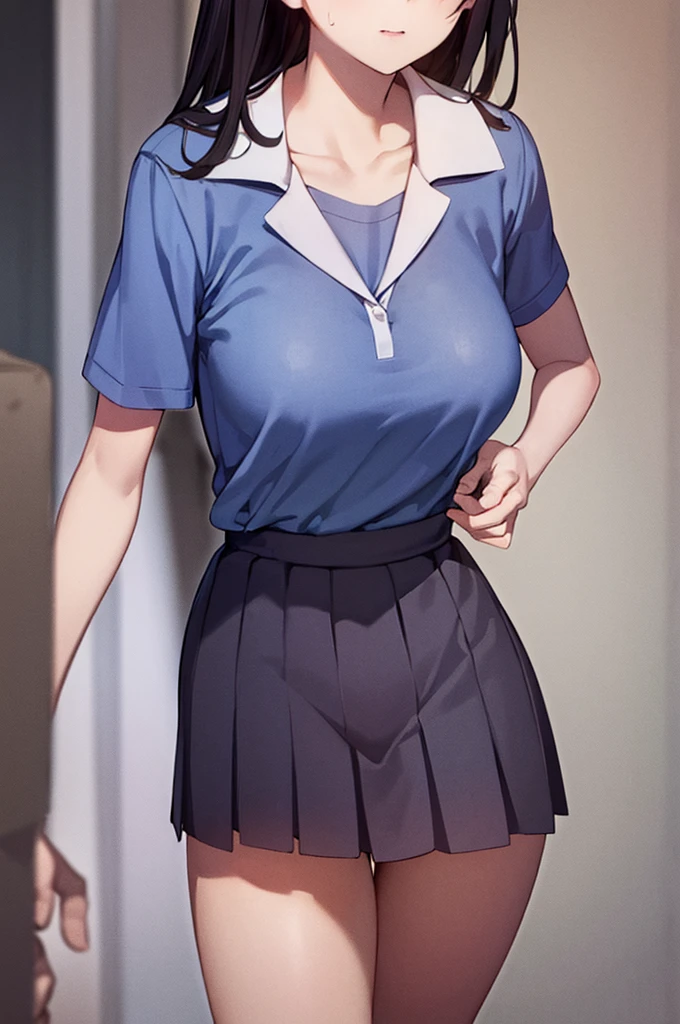 nswf,(wearing , , short sleeve:1.3),{{{{see through:1.5}}}},{{school uniform, short sleeve are wet with water}},{erect nipples},Top quality, 1 beautiful Japanese woman, teen,high school student,(18 years old),medium hair, (Black hair:1.2), Ultra-realistic capture, Highly detailed, High resolution 16k close-up of human skin. Skin texture must be natural, With such detail that pores can be finely identified. Skin should look healthy, In a uniform tone. Use natural light and color,