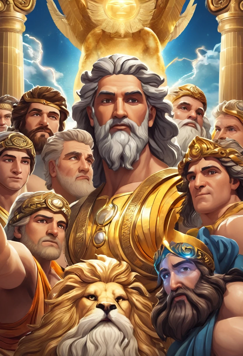 Selfie of Zeus and the gods