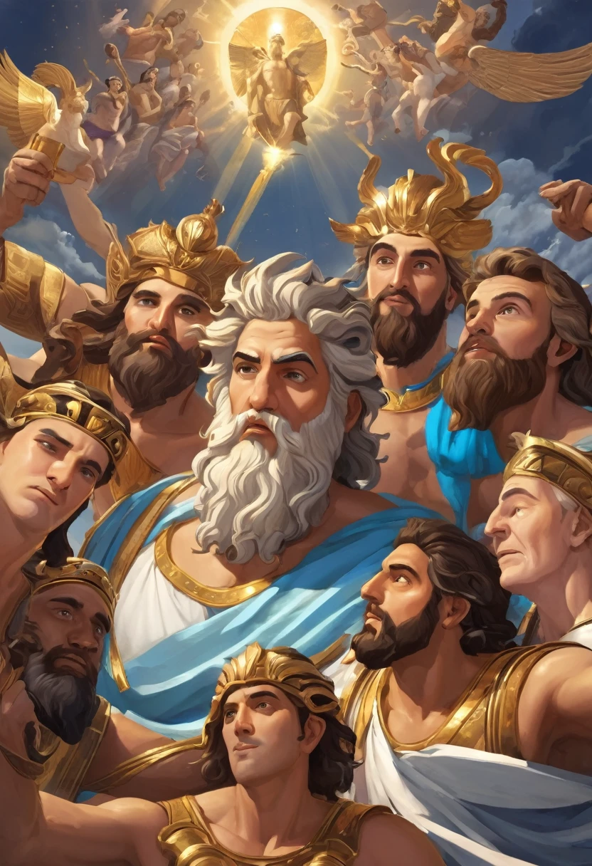 Selfie of Zeus and the gods