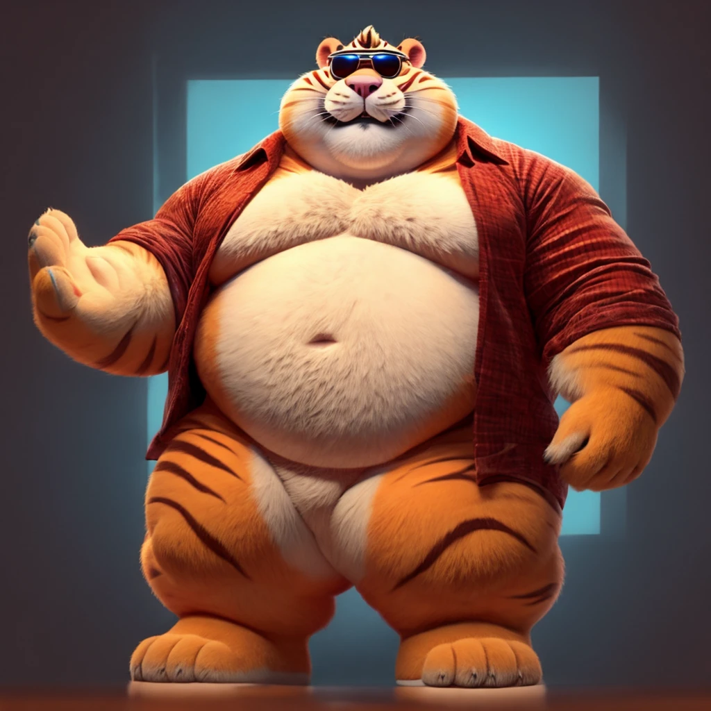 Fat clawhauser wants a hug and Love and hes wearing sunglasses