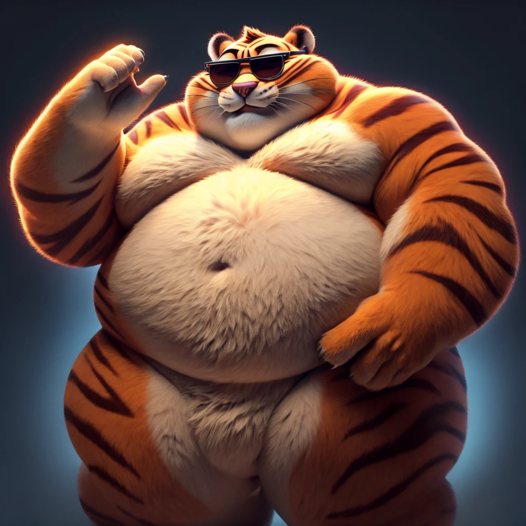 Fat clawhauser wants a hug and Love and hes wearing sunglasses