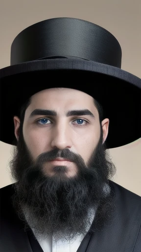 Haredim man focus on the face, color photo