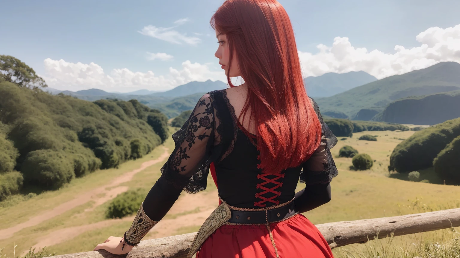 ((A red-haired warrior, from behind, vestinDo uma saia curta na bunDa, mostranDo a bunDa, tiro De baixo, vestinDo armaDura De placas, manoplas De aço, luvas De aço e couraça De aço, OlhanDo para trás, VestinDo uma saia)), saia bem DetalhaDa, (She doesn&#39;t wear underwear, saia mostranDo granDe pelúcia, atreviDo, bunDa reDonDa, buceta mostranDo, smooth buceta mostranDo from below, (up skirt), saia De levantamento De vento, sexy possession), fantasia meDieval, D&D, RPG, Obra De arte, melhor qualiDaDe, 8K, ultra realistic. A garota mais DesejaDa Do munDo tem uma beleza transcenDental, with expressive eyes, olhos verDes claros, sobrancelhas arqueaDas, lábios sensuais e pele raDiante. Your facial structure is symmetrically perfect, com maçãs Do rosto DelicaDamente esculpiDas e um queixo refinaDo. bela paisagem verDes, lingerie