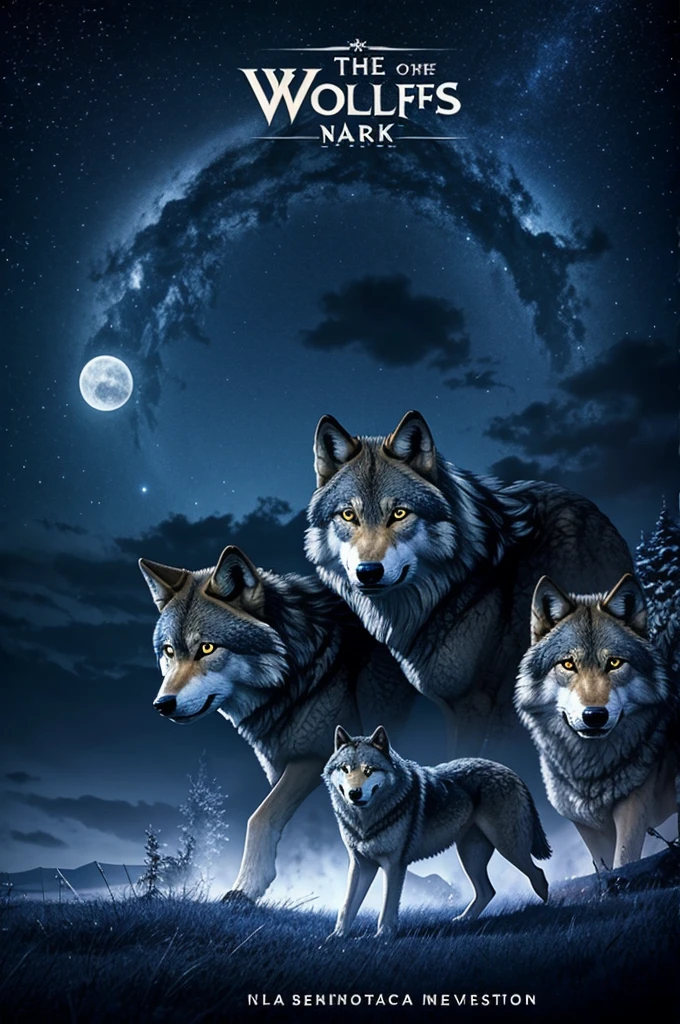 Logo type of wolves of the night