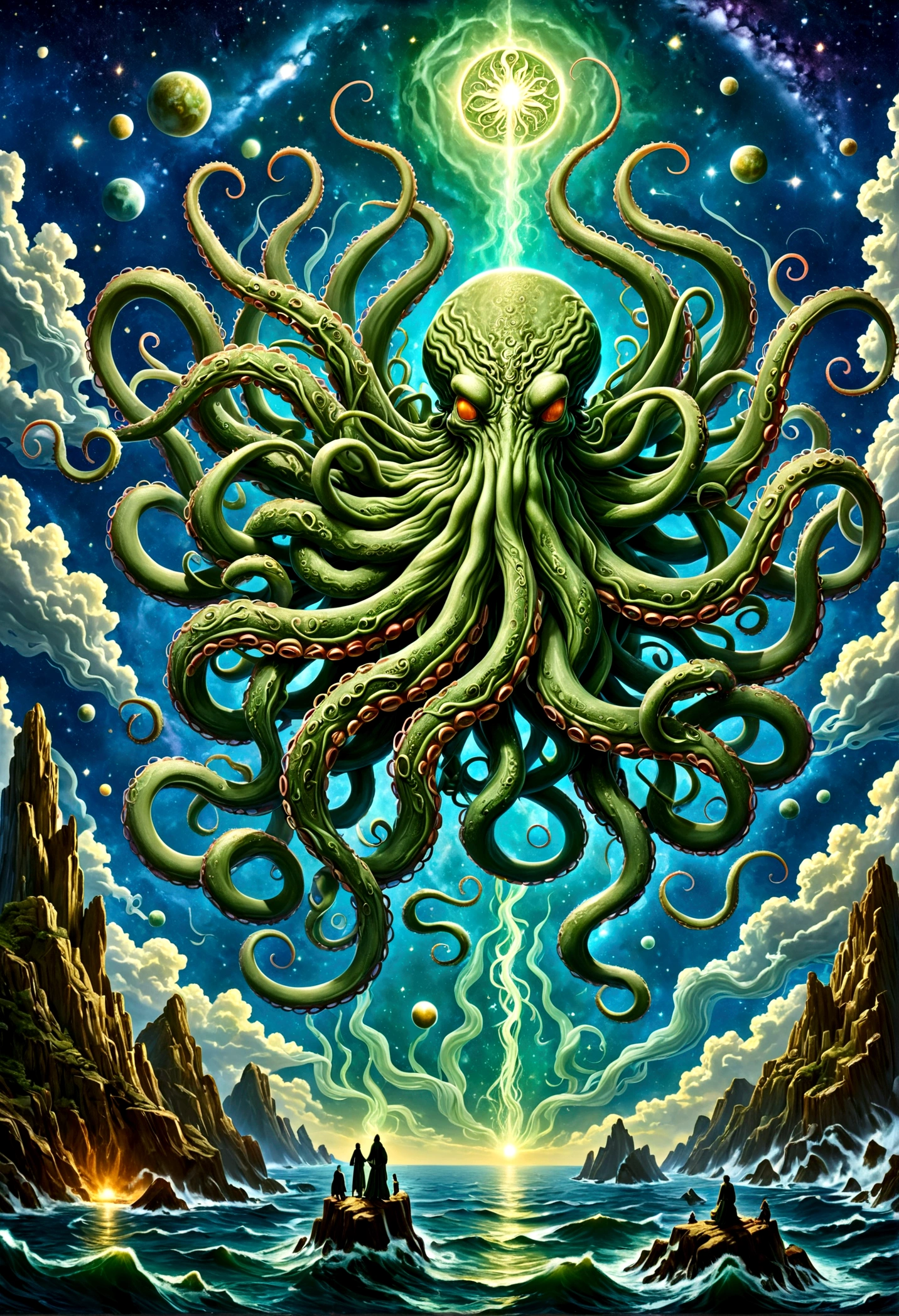 Cthulhu Mythos,Cosmology,Long tentacles,Symbol of the sacred