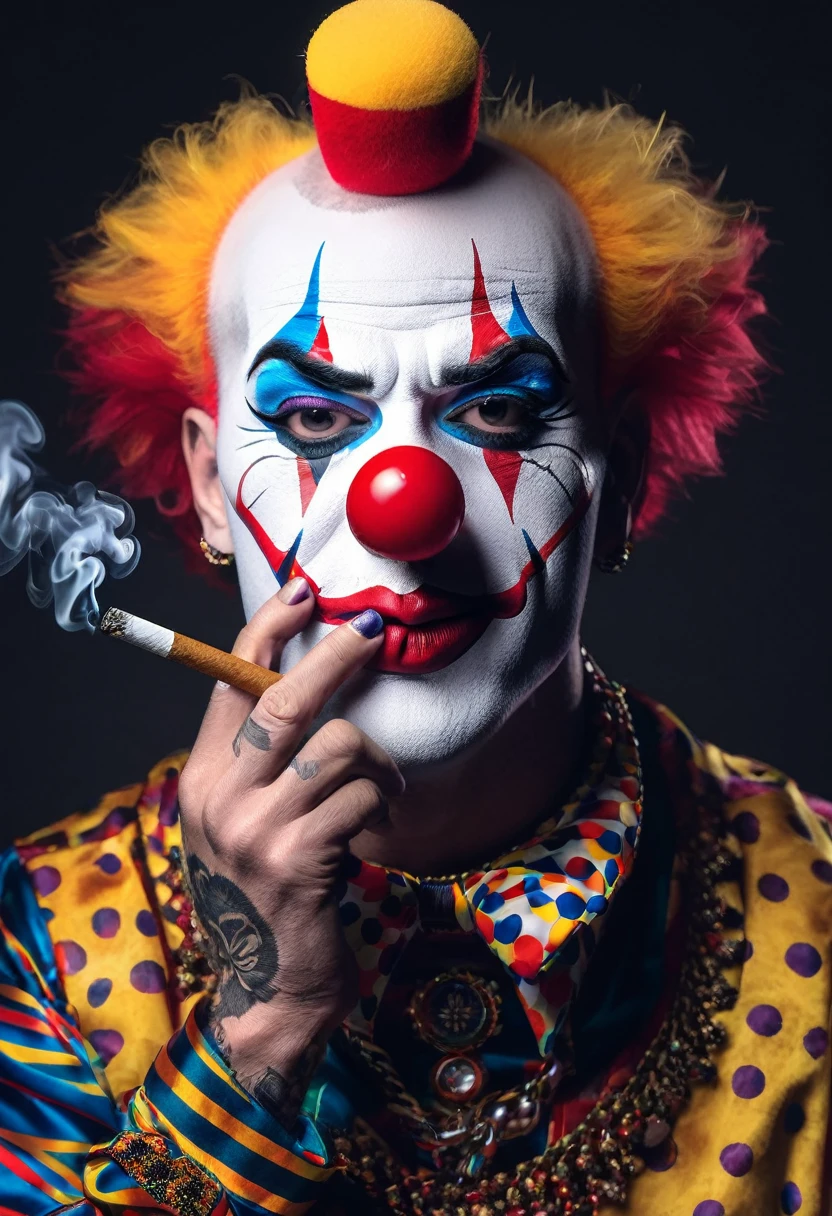 I created for myself an NFT of a clown smoking