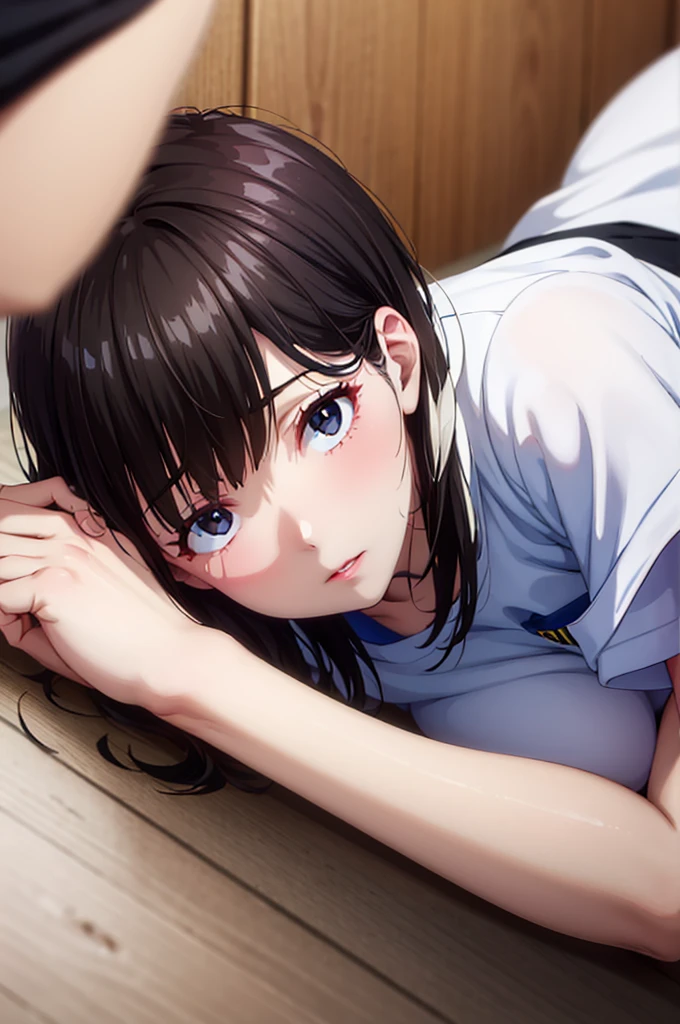 nswf,(wearing , , short sleeve:1.3),{{{{see through:1.5}}}}, , short sleeve:White,{{school uniform, short sleeve are wet with water}},{erect nipples},Top quality, 1 beautiful Japanese woman, teen,high school student,(18 years old),medium hair, (Black hair:1.2), Ultra-realistic capture, Highly detailed, High resolution 16k close-up of human skin. Skin texture must be natural, With such detail that pores can be finely identified. Skin should look healthy, In a uniform tone. Use natural light and color,