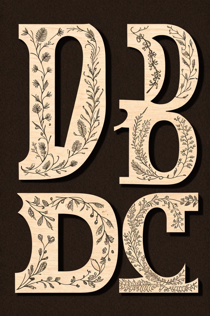 Pattern with letter A and B