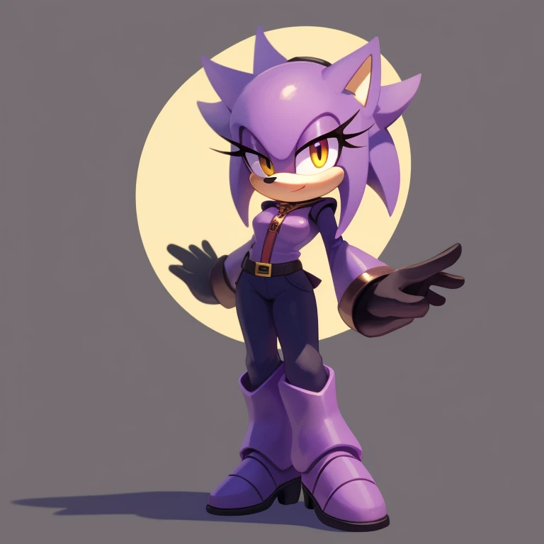 purple golem mobian, female, shadow mobian,