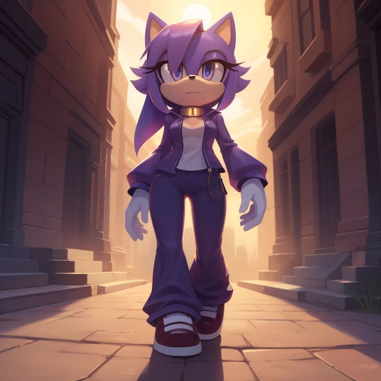 purple golem mobian, female, shadow mobian,