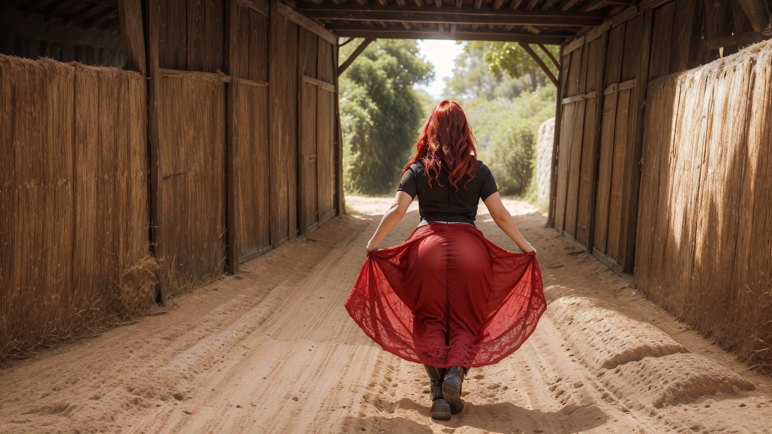 ((A red-haired warrior, from behind, vestinDo uma saia curta na bunDa, mostranDo a bunDa, tiro De baixo, vestinDo armaDura De placas, manoplas De aço, luvas De aço e couraça De aço, OlhanDo para trás, VestinDo uma saia)), saia bem DetalhaDa, (She doesn&#39;t wear underwear, saia mostranDo granDe pelúcia, atreviDo, bunDa reDonDa, buceta mostranDo, smooth buceta mostranDo from below, (up skirt), saia De levantamento De vento, sexy possession), fantasia meDieval, D&D, RPG, Obra De arte, melhor qualiDaDe, 8K, ultra realistic. A garota mais DesejaDa Do munDo tem uma beleza transcenDental, with expressive eyes, olhos verDes claros, sobrancelhas arqueaDas, lábios sensuais e pele raDiante. Your facial structure is symmetrically perfect, com maçãs Do rosto DelicaDamente esculpiDas e um queixo refinaDo. bela paisagem verDes, lingerie, sexy transparency