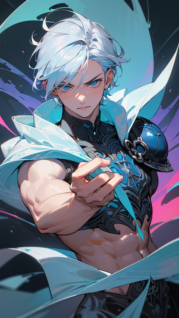 Youngh naughty man, maScle, 24 yearS old, 2 feet tall, half yete, maiS human traitS, (White hair:1.2, cute hair Style, detailed Short hair), (((blue colored eyeS:1.3))), intricate OlhoS, beautiful detailed OlhoS, Symmetrical OlhoS, big eyeS:1.5, handSome naughty man, naughty man:1.5, 1 naughty man, (maScle, MuScle, 1 naughty man, 1 naughty man, breaStplate, naughty man cheSt, muScular), Youngh, ((1 maScle, 1 maScle, 1 naughty man, naughty man, maScle gender:1.5, handSome naughty man, maScle focuS)),
SeriouS face, mellow,
(Glace a Sua volta, markS on the body like Sukuna'S), (half yete, human traitS), (((intricate outfit, intricate clotheS, embroidered clothing, ornate outfit, Embroidered clotheS, ornate clotheS))), (((cryStal clothing, above all, black clothing, black leagwear))),
(dynamic poSe:1.0), Sério e mellow, (centred, Scale to fit dimenSionS, rule of thirdS),
((frozen foreSt, Glace, Sukuna markS, mySteriouS atmoSphere)), com cold aura, Scenario:1.25, intricate Scenario, ((fundo de frozen foreSt)),
(GloSSy inverno ornamentS), high reSolution, Sharp focuS, (ultra detaild, extremely detaild), (photorealiStic art:1.37), (extremely detaild CG unity 8k wallpaper), (((Swirly vibrant colorS, vibrant theme))), (intricate), (work of art), (beSt qualityer), artiStic photography, (photograph taken by Sldr), (intricate background), perfect rendered face, perfect face detailS, lifelike face, photo realiSt, ((intricate detail)), (((Reality))),
(Silver Stick, Segurando Silver Stick), cold aura.