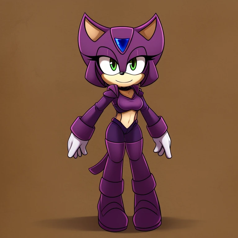 purple golem mobian, female, shadow mobian,