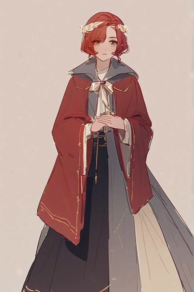 ((Лучшее качество)), ((шедевр)), (подробный), an elf with red hair