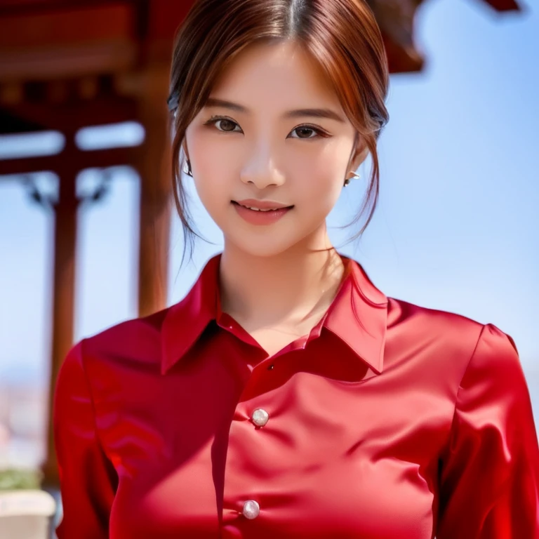 Asian woman Araffi has a necklace and necklace around her neck., German Bokeh Art 8k, Yanjun Chengt, Portraits of Korean female idols, Soft portrait 8 k, Makoto Shinkai ( The greatest legend ), realistic. Cheng Yi, Cute young man with a sweet Asian face, Xindong Chen, young asian woman, high quality vertical