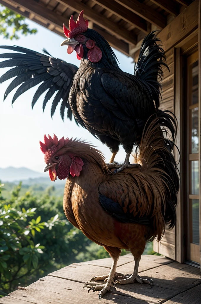 An image with a rooster