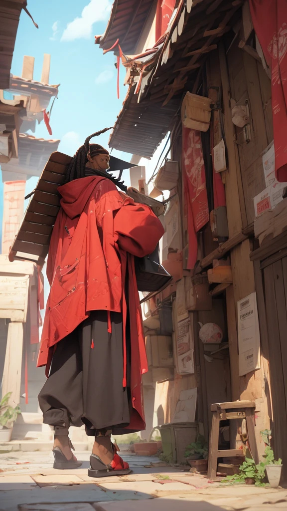 Black guy with red locs