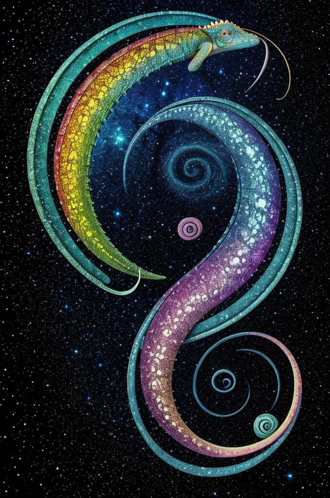 chameleon & galaxy & spiral
