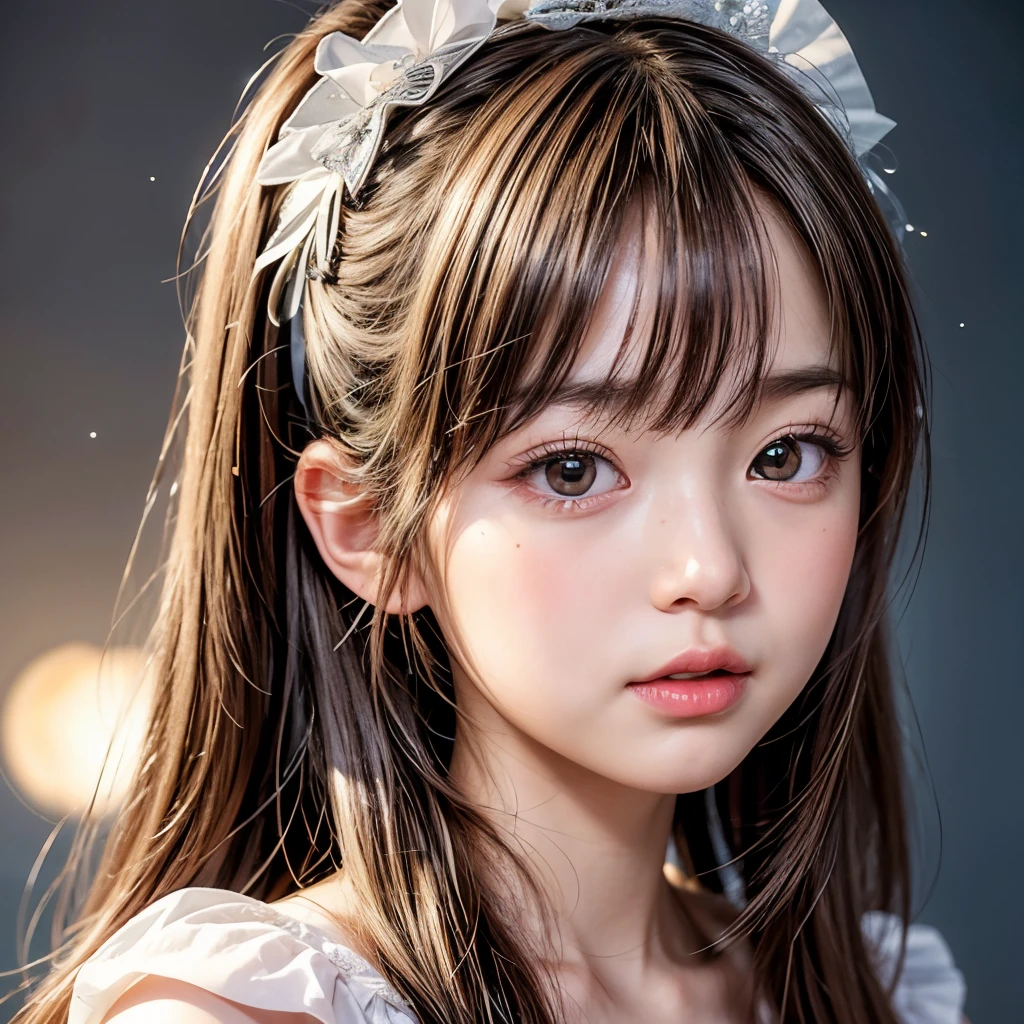 NSFW, 8k, High-level, absurd, masterpiece, best quality, primitive, very detailed CG, very detailed wallpaper, perfect lighting, Extremely detailed (((The personifying " Apple McIntosh " as a Little Girl))), MysticSight, Tyndall effect, Tyndall scattering, Studio gray background with (many Dazzling RainbowColor particles BokeH:1.28), (RoundlyButts, ThighGap), (Exposed:0.4), (Assfocus with looking ahead), BREAK (NOGIZAKA face variations) Extremely Detailed very KAWAII face variations, perfect anatomy, Childish, captivating gaze, elaborate detailed Eyes with (sparkling highlights:1.28), long eyelashes、Glossy RED Lips with beautiful details, Coquettish tongue, Rosy cheeks, Radiant PearlSkin with clear transparency . { (Dynamic LifeLike expressions:1.4) | :d) }, (large eyes:-1) .