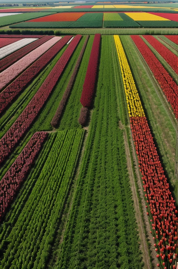 tulip field in netherlands