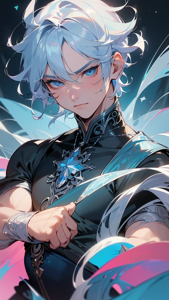 Youngh naughty man, maScle, 24 yearS old, 2 feet tall, half yete, maiS human traitS, (White hair:1.2, cute hair Style, detailed Short hair), (((blue colored eyeS:1.3))), intricate OlhoS, beautiful detailed OlhoS, Symmetrical OlhoS, big eyeS:1.5, handSome naughty man, naughty man:1.5, 1 naughty man, (maScle, MuScle, 1 naughty man, 1 naughty man, breaStplate, naughty man cheSt, muScular), Youngh, ((1 maScle, 1 maScle, 1 naughty man, naughty man, maScle gender:1.5, handSome naughty man, maScle focuS)),

SeriouS face, mellow,

(Glace a Sua volta, markS on the body like Sukuna&#39;S), (half yete, human traitS), (((intricate outfit, intricate clotheS, embroidered clothing, ornate outfit, Embroidered clotheS, ornate clotheS))), (((cryStal clothing, above all, black clothing, black leagwear))),

(dynamic poSe:1.0), Sério e mellow, (centred, Scale to fit dimenSionS, rule of thirdS),

((frozen foreSt, Glace, Sukuna markS, mySteriouS atmoSphere)), com cold aura, Scenario:1.25, intricate Scenario, ((fundo de frozen foreSt)),

(GloSSy inverno ornamentS), high reSolution, Sharp focuS, (ultra detaild, extremely detaild), (photorealiStic art:1.37), (extremely detaild CG unity 8k wallpaper), (((Swirly vibrant colorS, vibrant theme))), (intricate), (work of art), (beSt qualityer), artiStic photography, (photograph taken by Sldr), (intricate background), perfect rendered face, perfect face detailS, lifelike face, photo realiSt, ((intricate detail)), (((Reality))),

(Silver Stick, Segurando Silver Stick), cold aura.