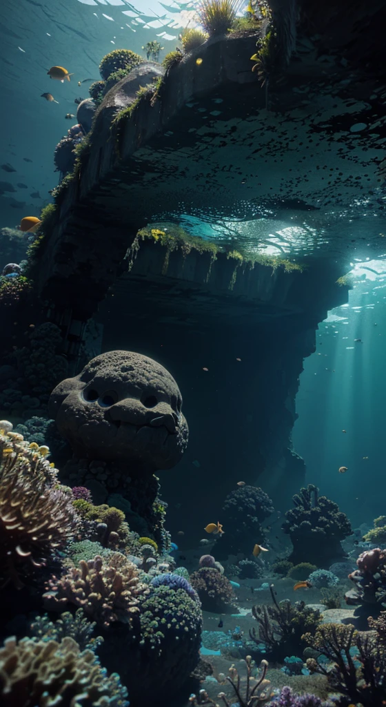 underwater, colorfully, inking, inking, inking cloud, loose painting style, intricate-detail, cinematic lighting, octane rendering, 8k rendering, volumetric lighting, intricate-detail, very detailled

