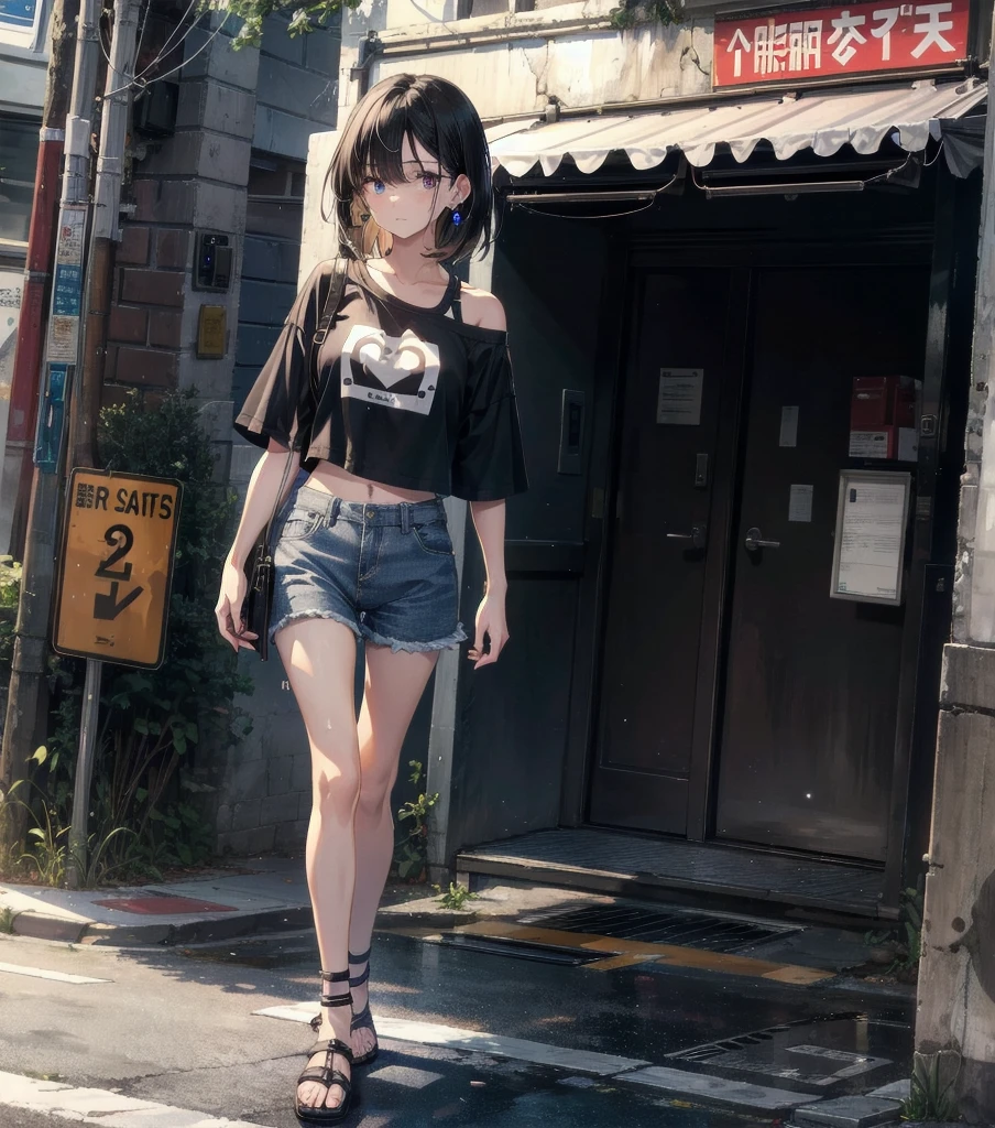 City　One woman