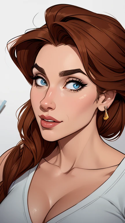 estilo de desenho animado:1.2), fundo branco mulher Imagem de desenho animado de uma mulher , roupas sensuais , garota super valente destemida , cartoon style illustration, estilo de arte dos desenhos animados, estilo de arte dos desenhos animados, digital illustration style, design de personagens altamente detalhado, arte digital detalhada fofa, City fan art, design de personagem retrato, beautiful digital illustration, retrato de alta qualidade, arte em quadrinhos, retrato do design do personagem, white background Busty without clothes and medium breasts female character cast of friends with 80's clothes and 80's hairstyle Cartoon style