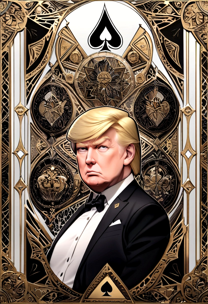 Trump,card,Queen of Spades,Innovative design