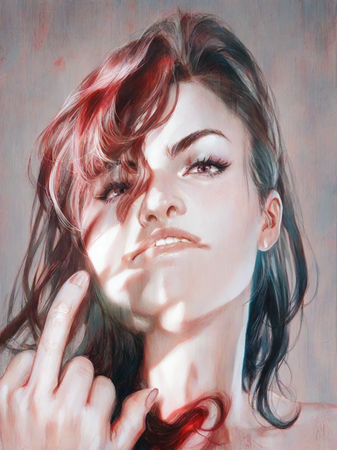 .<lora:rMadArt3_NoiseOffset:1>, there is ugliness in beauty, but there is also beauty in ugliness. in the style of adrian ghenie, esao andrews, jenny saville, edward hopper, surrealism, dark art by james jean, takato yamamoto, inkpunk minimalism