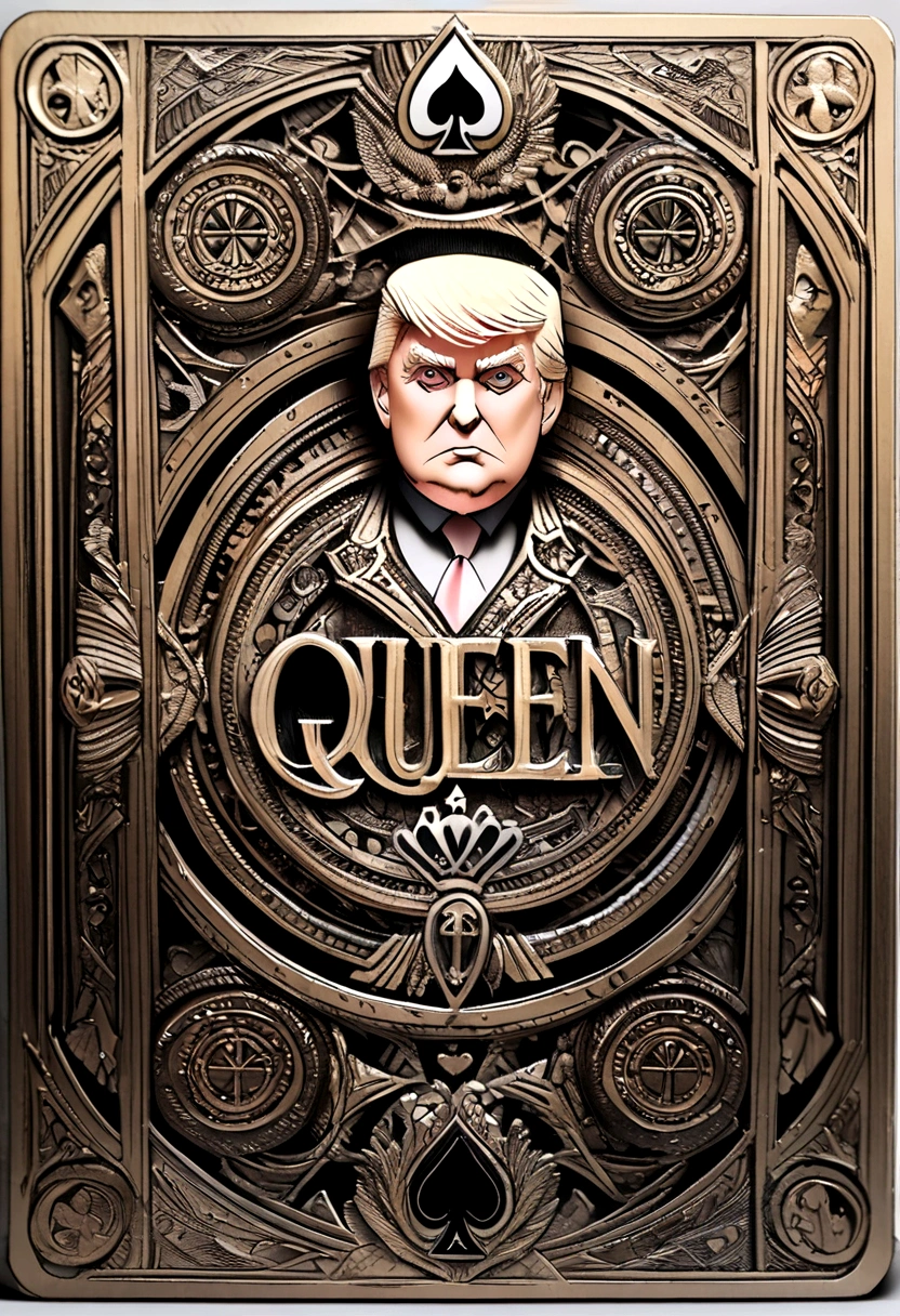 Trump,card,Queen of Spades Design,poker