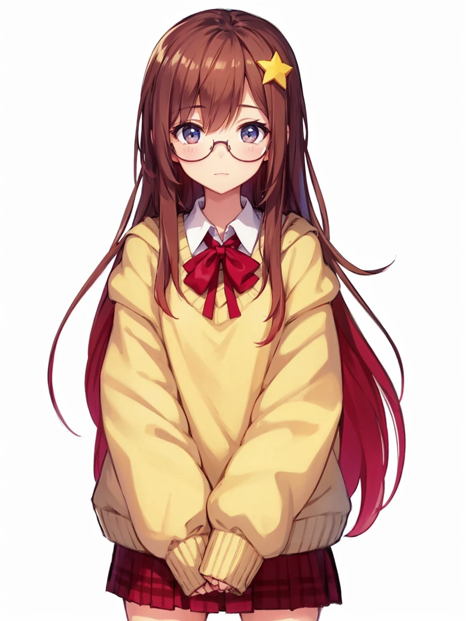 Surprised and curious girl, with the eyes open