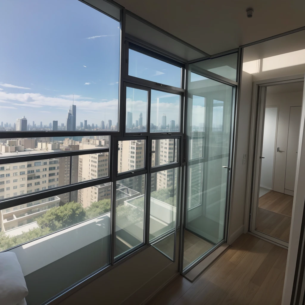 An apartment made by Norman Foster of approximately 12x18 m in plan view above