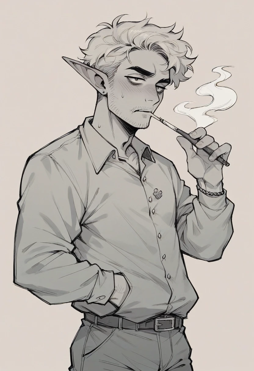 Bare breasted fire fairy smoking ?????????