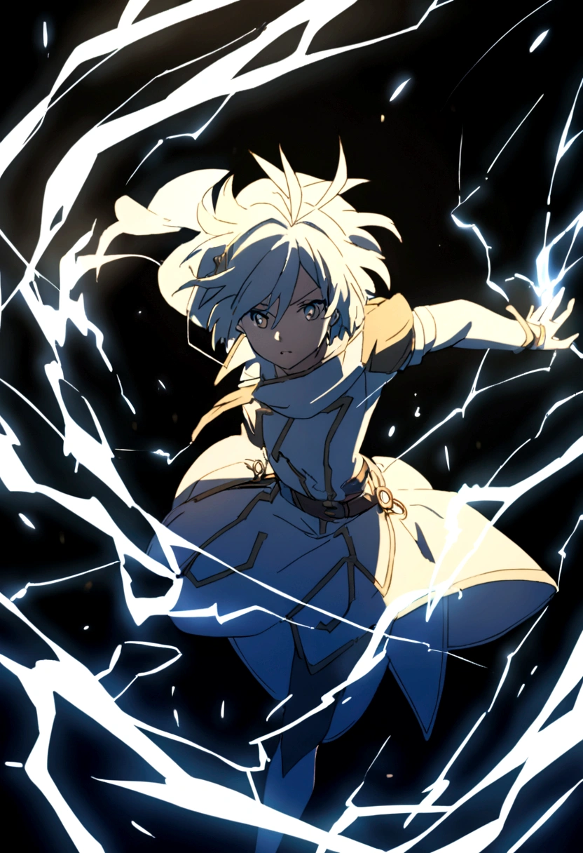 2D anime boy with powers to turn into a bird girl girl with powers to create lightning 