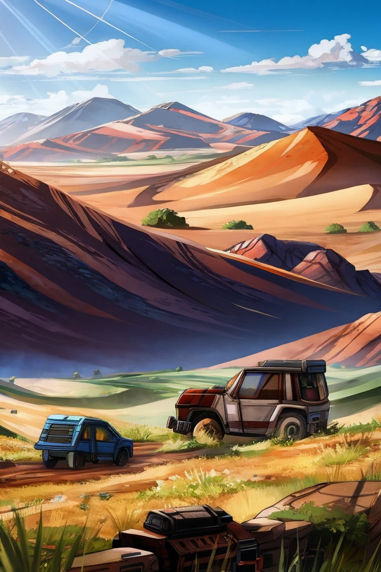Borderlands landscape diorama concept