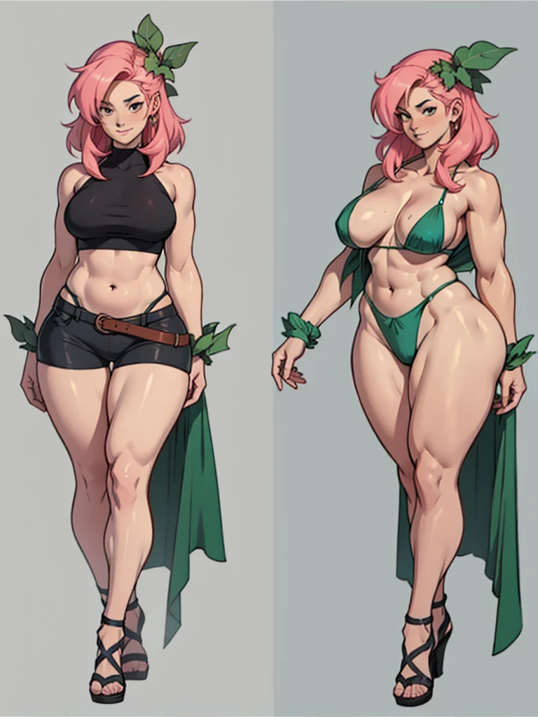 Naked, tall woman , high-waist e seios gota, Kale, mulher pelada Kalea, high skinny thighs, Legs long, high-waist, Kale sem roupa enorme enorme ((work of art)),(((best qualityer))),((character design sheet)) ,((Vulgar)) , voluptuous girl, ssmile,((between the breasts)) , , pink hair, pink hair
