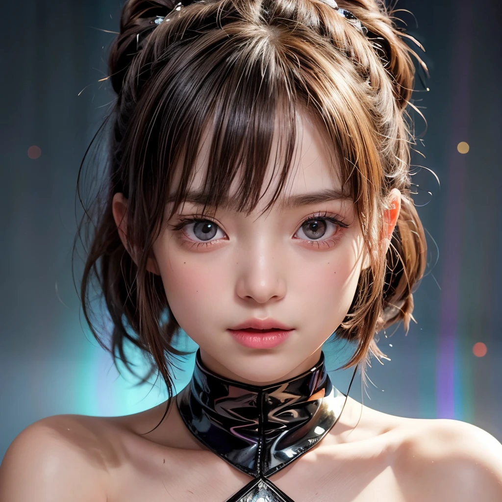 NSFW, 8k, High-level, absurd, masterpiece, best quality, primitive, very detailed CG, very detailed wallpaper, perfect lighting, Extremely detailed (((The personifying " Edward Scissorhands " as a Little Girl))), MysticSight, Tyndall effect, Tyndall scattering, Studio gray background with (many Dazzling RainbowColor particles BokeH:1.28), (RoundlyButts, ThighGap), (Exposed:0.4), (Assfocus with looking ahead), BREAK (NOGIZAKA face variations) Extremely Detailed very KAWAII face variations, perfect anatomy, Childish, captivating gaze, elaborate detailed Eyes with (sparkling highlights:1.28), long eyelashes、Glossy RED Lips with beautiful details, Coquettish tongue, Rosy cheeks, Radiant PearlSkin with clear transparency . { (Dynamic LifeLike expressions:1.4) | :d) }, (large eyes:-1) .