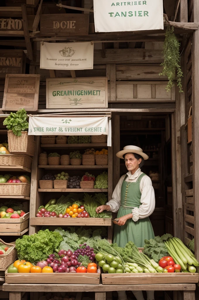 (medium full shot) of (understated Amish) young woman, arabian, tan skin, light green eyes, voluptuous build, medium brown french twist hair, wearing a black knee-length dress with plain patterns, simple flats, carrying a handmade bag, set in  a traditional village, with neat rows of houses, small communal areas, dirt paths, and simple, well-kept gardens, at night, woman smiling, ,Masterpiece,best quality, photo, realistic, very aesthetic, detailed face,
