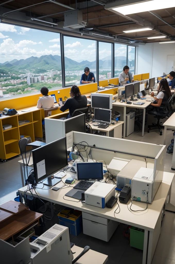 People working in a company in Belo Horizonte, a technology company 