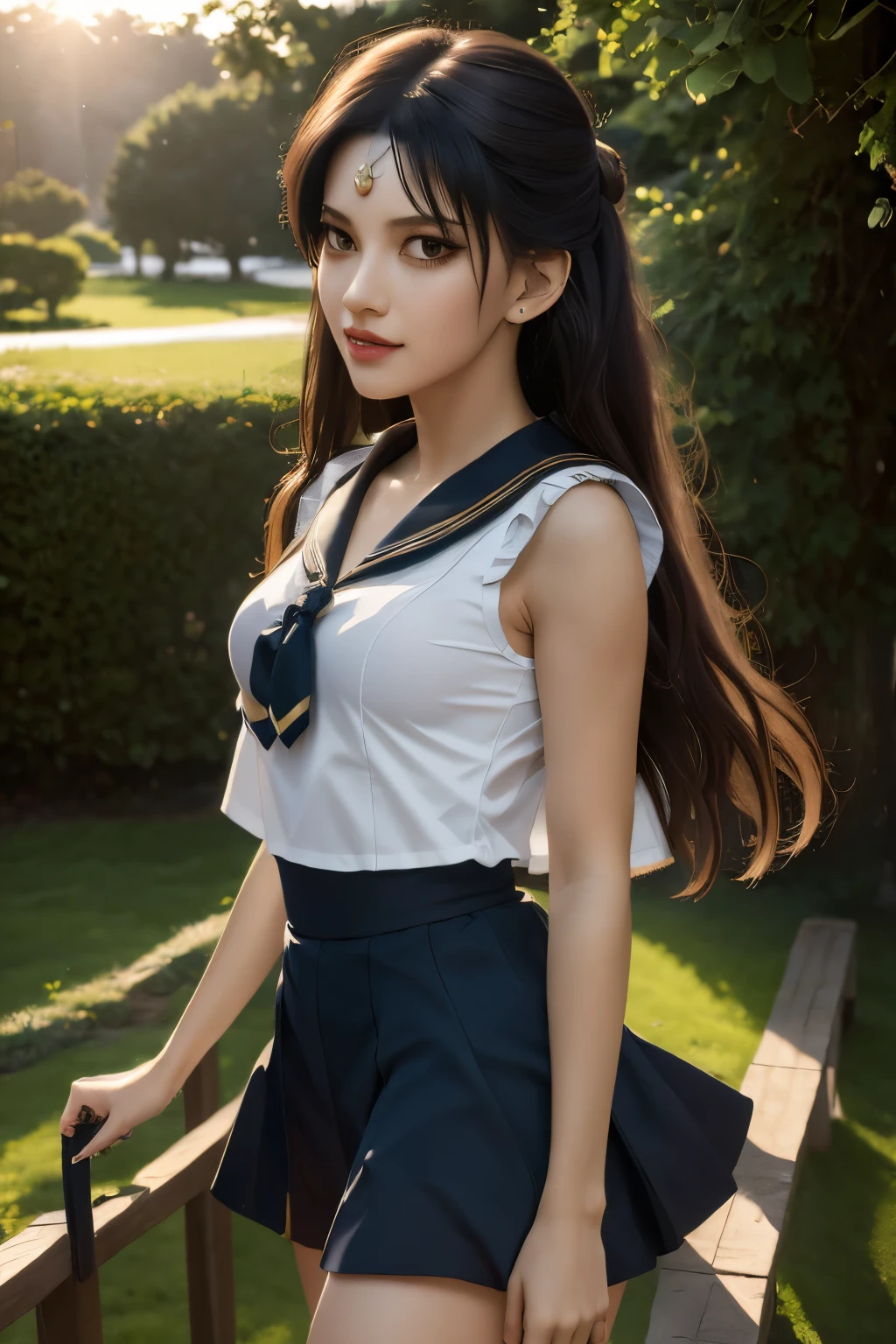 (Masterpiece)), (Best Quality), (Ultra Detailed), ((Very Detailed)), 4K, (8K), Sailor Pluto, Aesthetics, Dream Core,
