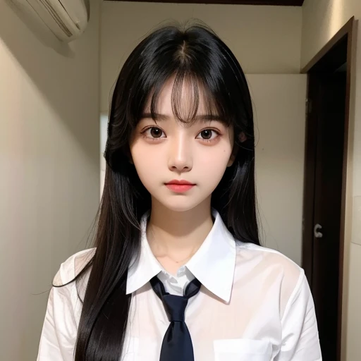 A prefect girl boby age yes cute face with white shirt black medium here full body black eyes are Korean girl cute face with big here for flying here full body best quality Indian girl butyfull face