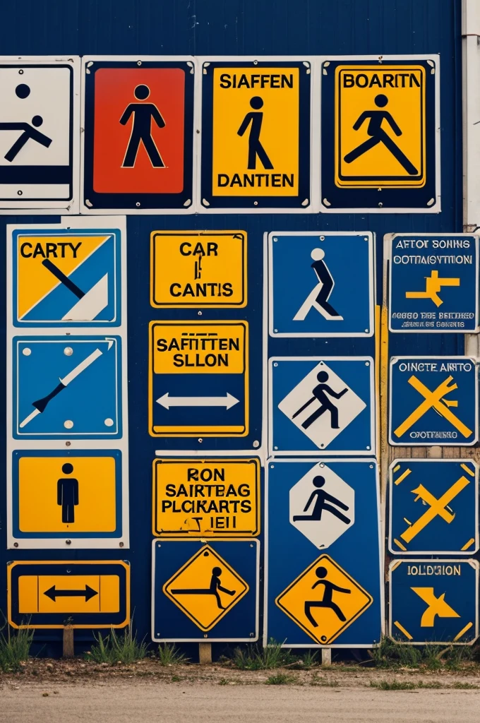 Images of safety signs 