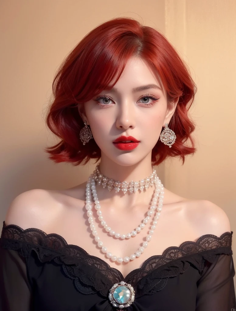 Royal princess，Super detailed, Delicate face, Stock Photography , Portrait 400, F1 Camera Lens.6, Colorful, Surrealism, Realistic textures, Dramatic Lighting, Thin Film Distiller 800 (8K, original photo, Better quality, masterpiece: 1.2), Super detailed, (Extremely delicate skin: 1.2), 8K 超高清, SLR camera, Soft Light, high quality.Fire Queen，Blue pupils，Apply red lipstick，Have a tattoo，The tattoo is very three-dimensional，Gorgeous and intricate tattoo designs，8K Mugshot，Large Breasts，Dark eyeshadow，Sexy thick lips(Red lipstick)，Ice Princess，The facial features are very three-dimensional，