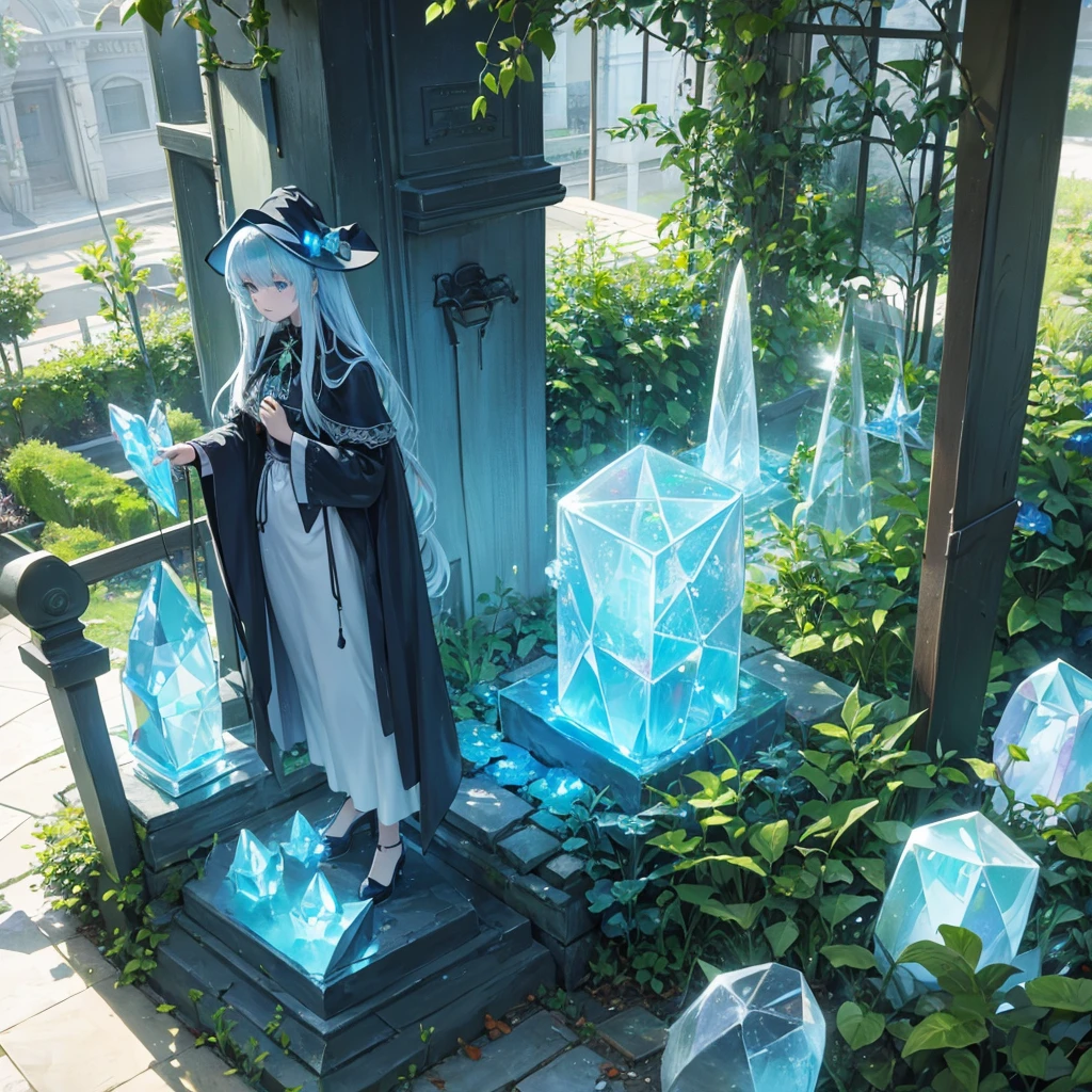 witch(garden My own sculpture(crystal hologram)Carving)